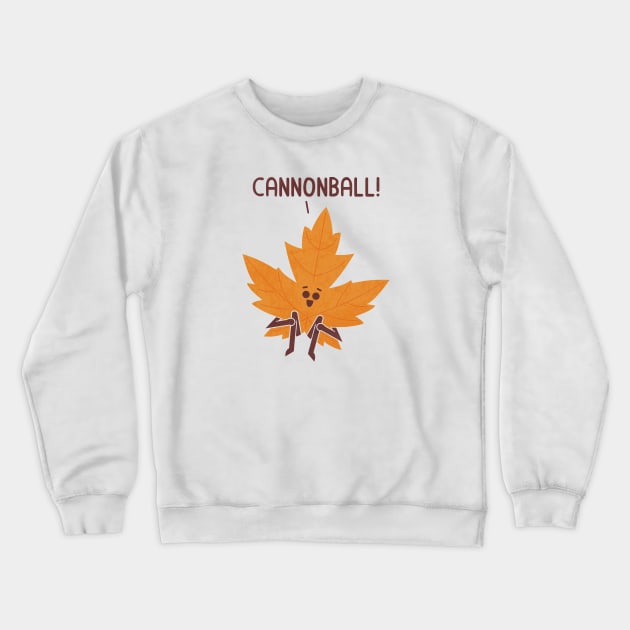 Cannonball Crewneck Sweatshirt by HandsOffMyDinosaur